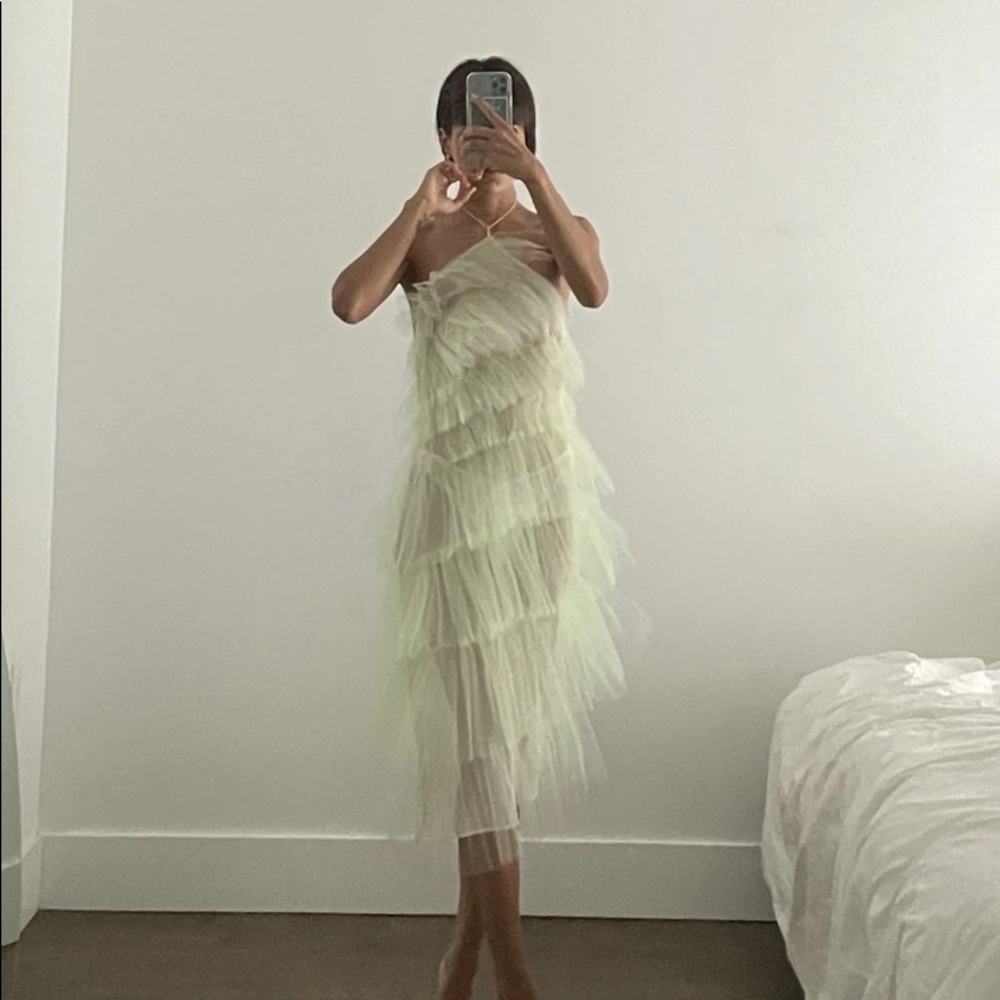 The Bar Kai Dress In Pistachio